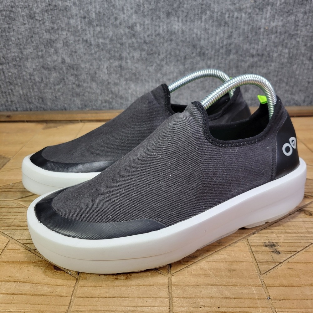 OOFOS Oomg Eezee Low Shoes Womens 11 Black Slip On Stretch Comfort Recovery - Picture 3 of 14